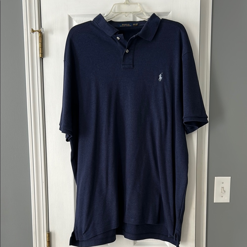 Polo by Ralph Lauren Men's Navy Blue Polo Shirt